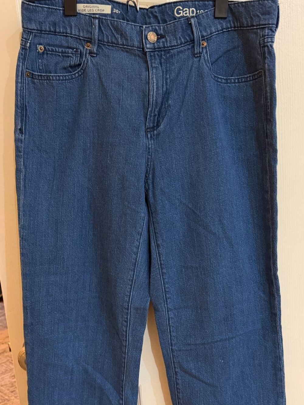 Gap 1969 Wide Leg Chambry Jeans size 30 Regular Crop